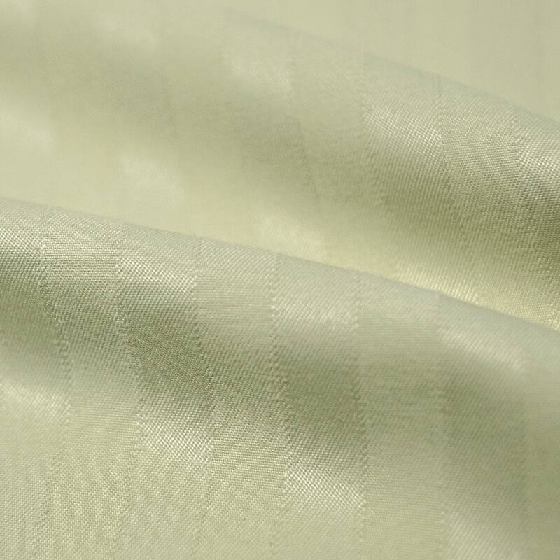 Sweet Home Collection Dobby Stripe 6-Piece Bed Sheet Set - Green - Twin