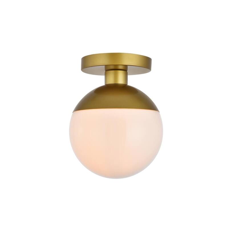 1-Light Flush Mount - Brass
