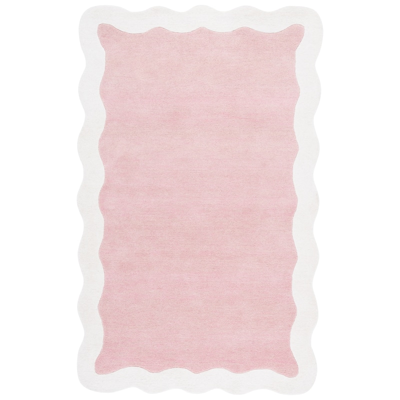 SAFAVIEH Handmade Metro Hidemi Wool Rug - 4' x 6' - Pink/Ivory