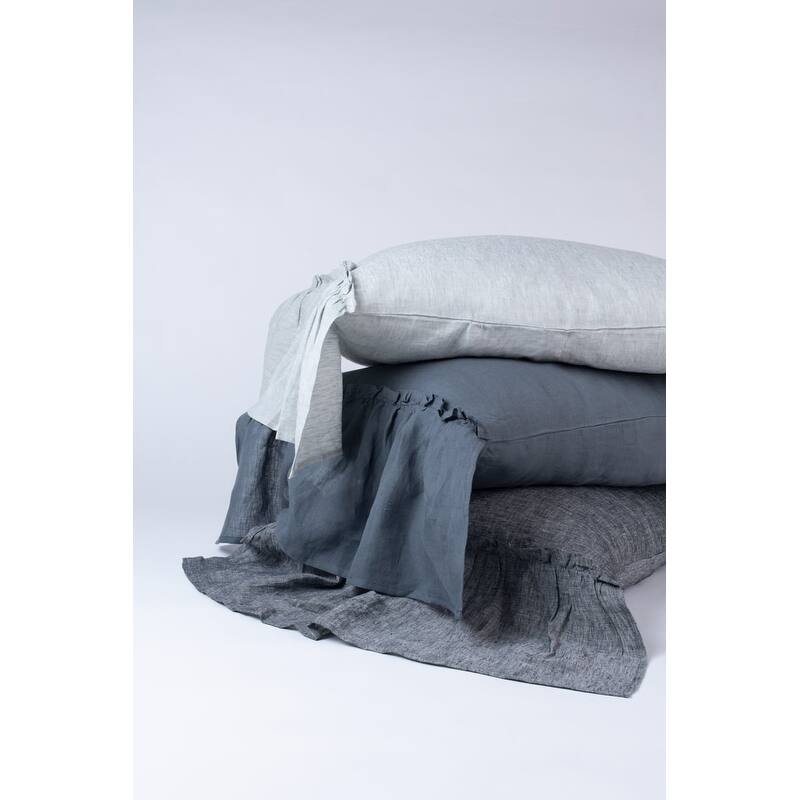Caprice, Linen, Steel Blue, Duvet Cover