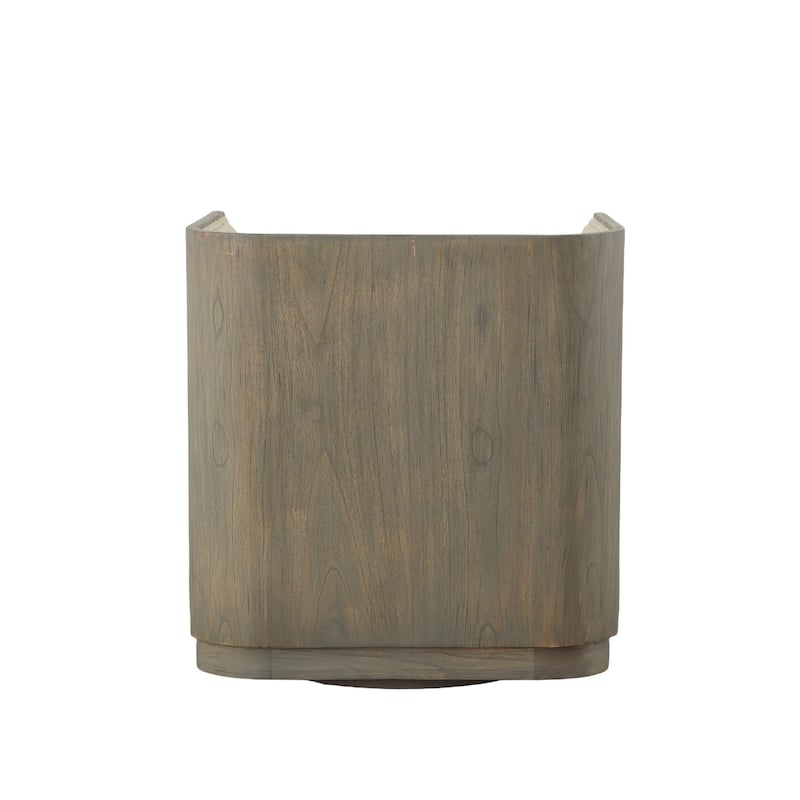 Wittman Upholstered Swivel Chair, Linen