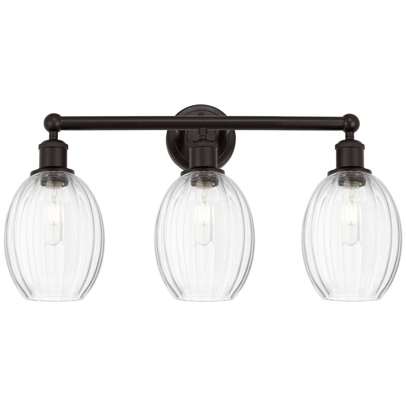 Innovations Lighting Endless Possibilities Edison - Preston - 3 Light 24" Bulb Shade Bath Vanity Light - Clear/Oil Rubbed Bronze
