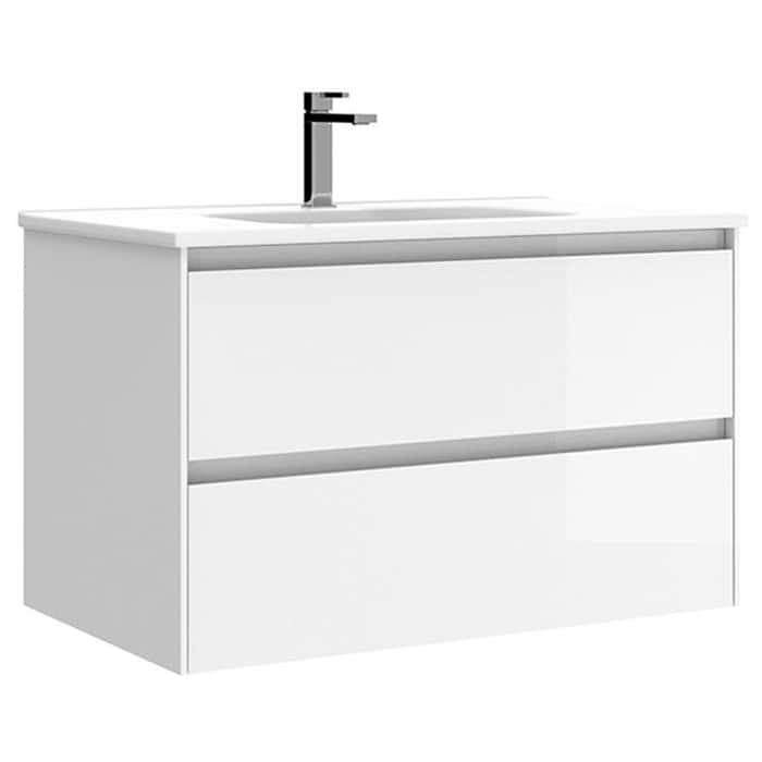WS Bath Collections Perla C80 Perla 32" Wall Mounted Single Basin