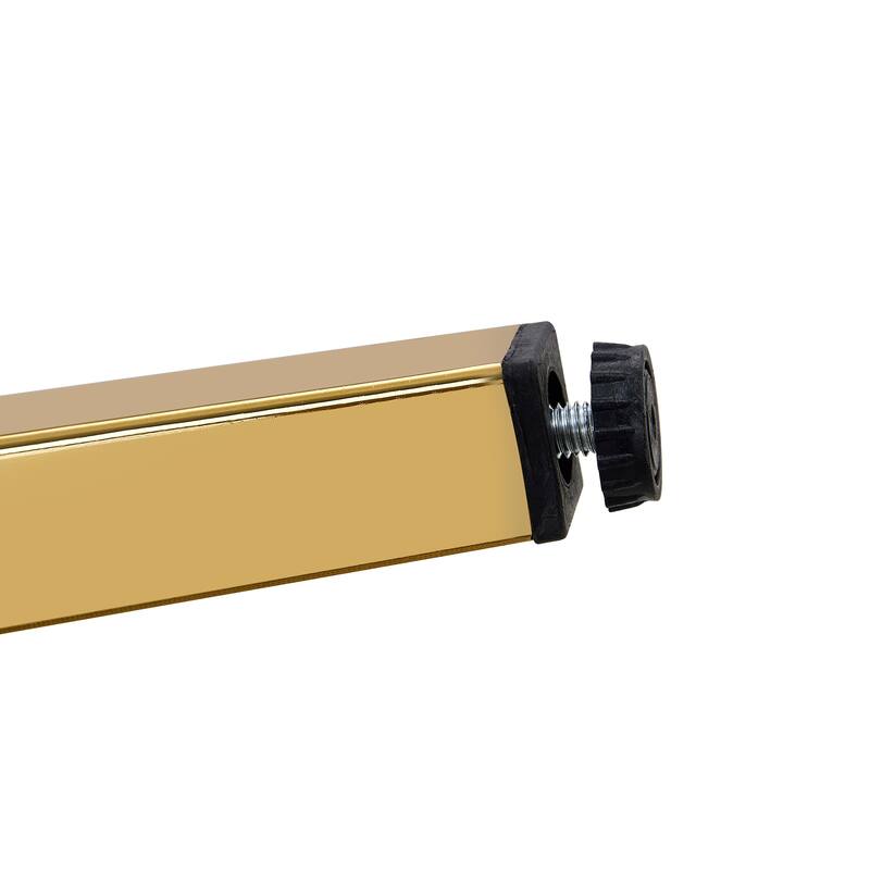 Dining Chairs Set of 4, Comfortable Dining Room Chair, Metal Kitchen Chairs with Faux Leathaire Seats and High Back