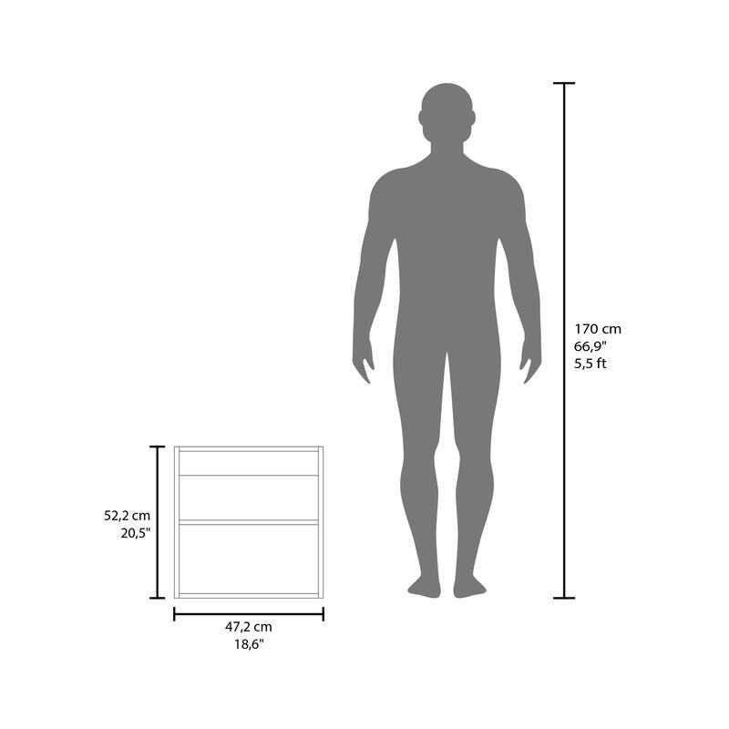 Medicine Cabinet 20.5" H, with 2 Shelves, 1 Door, and 1 Mirror