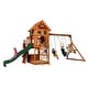 preview thumbnail 3 of 10, Backyard Discovery Atlantis Cedar Wood Swing Set, Slide, Clubhouse - 18'1" x 7'9"