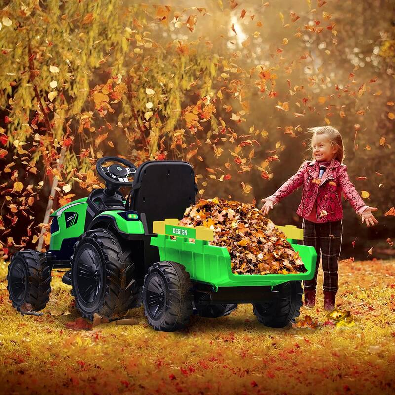 24V Ride on Tractor with Trailer and Remote Control