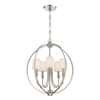 Crystorama Lighting Group Sylvan 5 Light 22-1/2" Wide Chandelier with