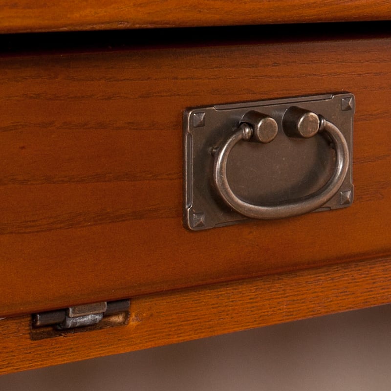 Porch & Den Crescent Mission-style Corner Desk