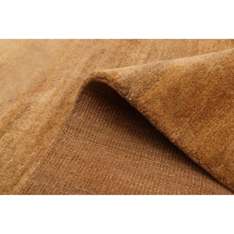 ECARPETGALLERY Hand-knotted Pak Finest Gabbeh Light Brown Wool Rug - 4'8 x 6'7