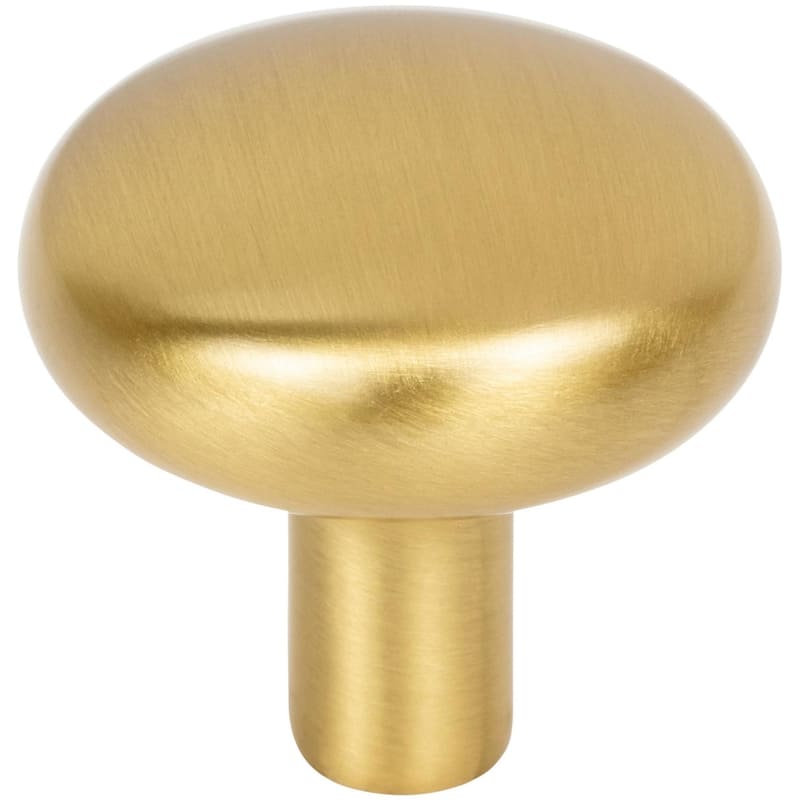 Jeffrey Alexander 329 Loxley 1-1/4" Mushroom Round Smooth Cabinet Knob - Brushed Gold