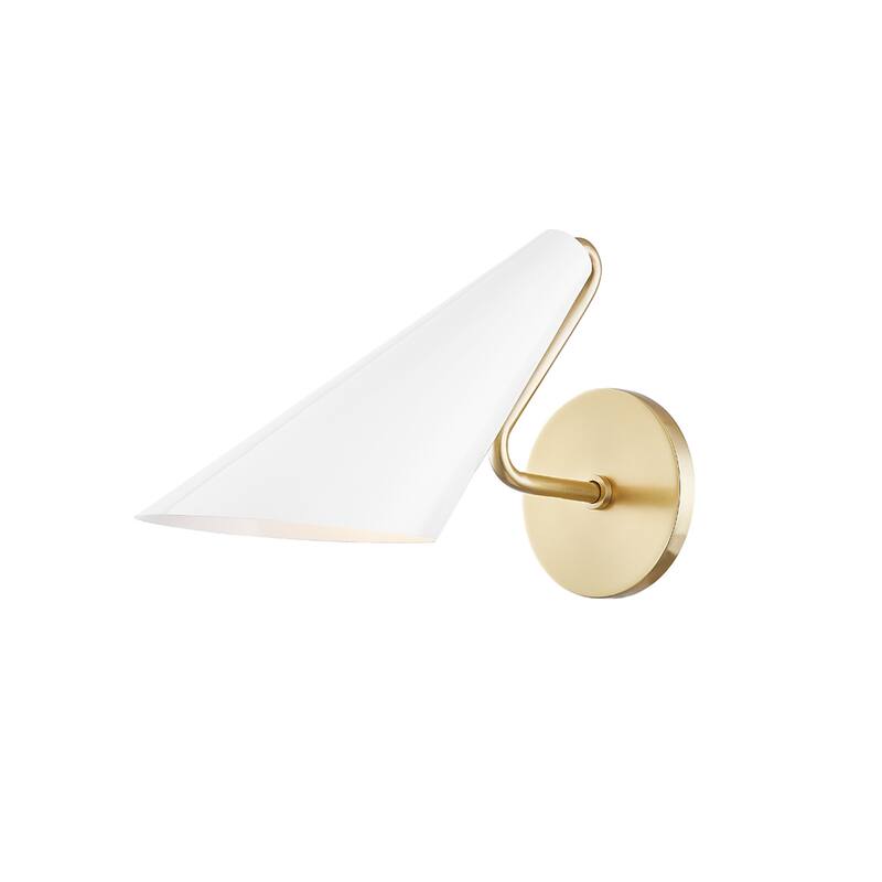 Porch & Den Cavendish 1-light Wall Sconce - Aged Brass