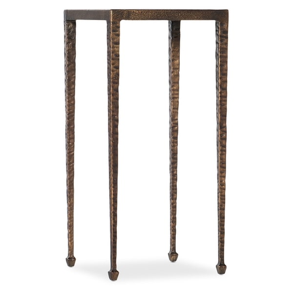 Hooker Furniture 5750-80117 Mons 12" Wide Metal Top Metal End Table from the Boheme Collection - Antique Gold