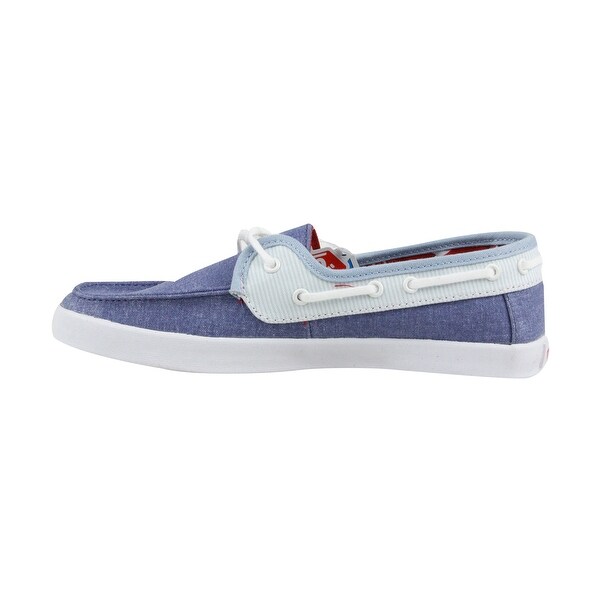 vans boat shoes blue