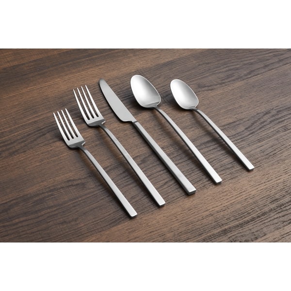 Cambridge Damaris Copper Satin 20-Piece Flatware Set - Service for 4