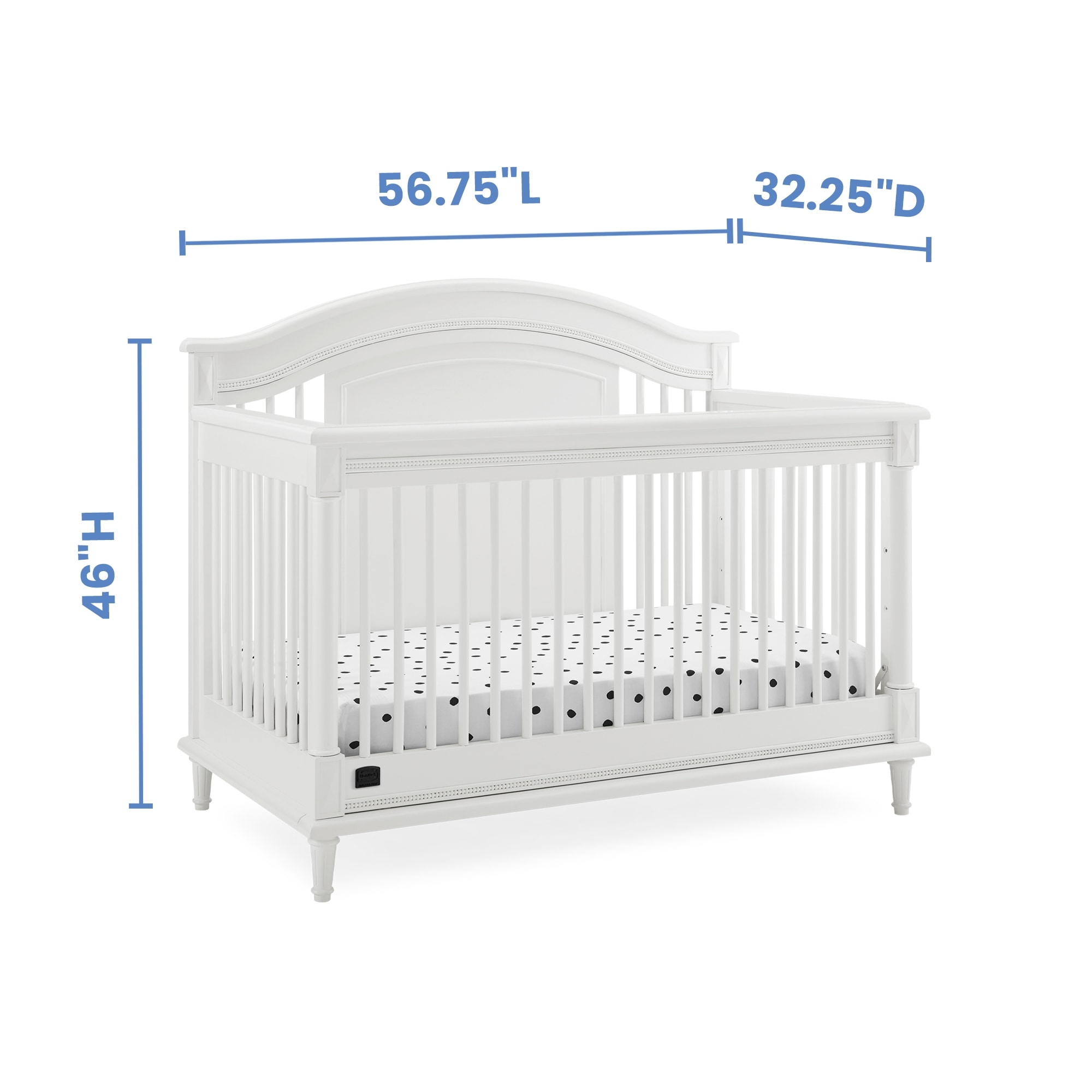 Juliette 6-in-1 Convertible Crib with Toddler Rail, Greenguard Gold Certified