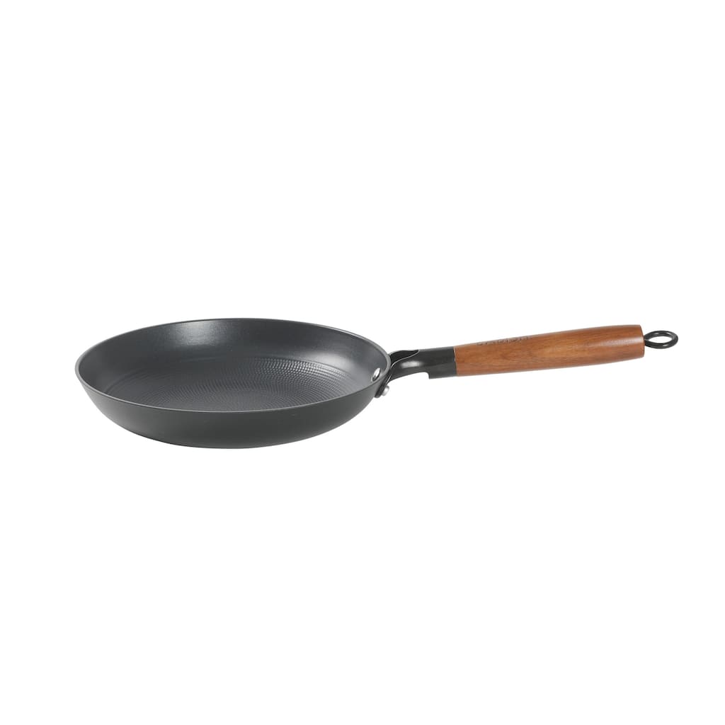 Babish 9.5" or 11" Cast Iron Skillet with Wooden Handle, Pre-Seasoned Nonstick Pan