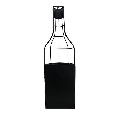 Shop Wine Bottle Shaped Wall Mounted Metal Wine Cork Holder 29 X