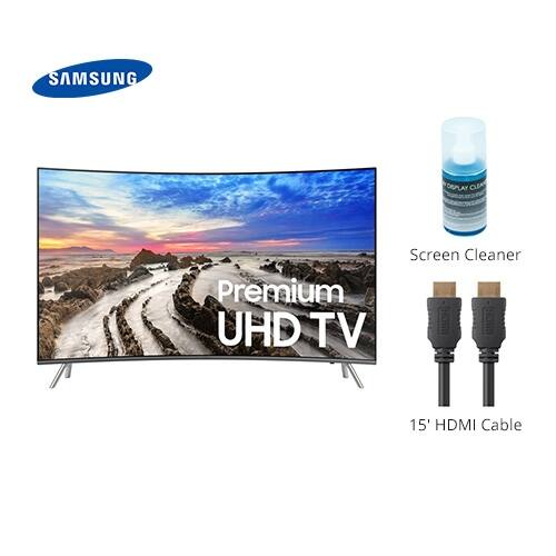 Shop Samsung 55 Inch Class Mu8500 Curved 4k Uhd Tv With Cable Cleaner Mu8500 Curved 4k Uhd Tv Overstock 19401979
