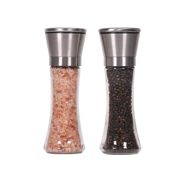 Copper Stainless Steel Salt and Pepper Grinder Set Manual Himalayan Pink 2  Pcs