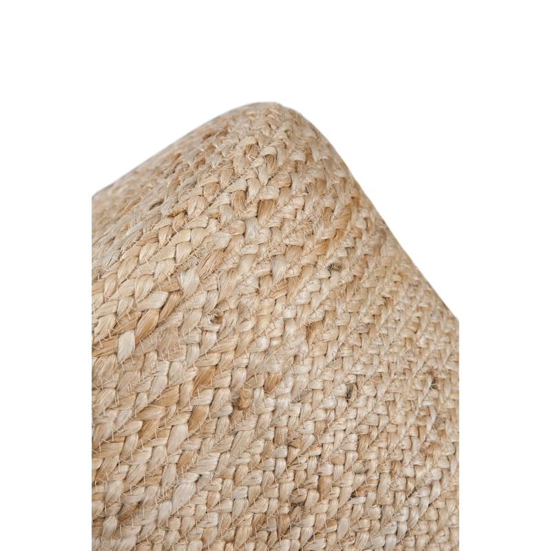 Biscayne Natural Woven Jute and Solid Wood End Table