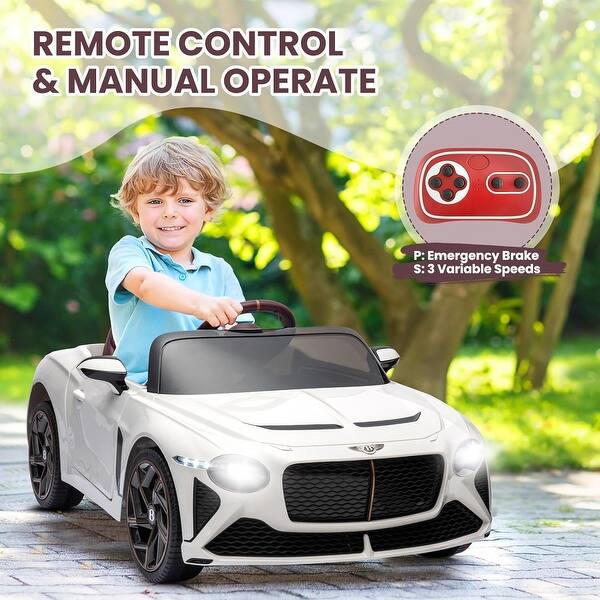slide 2 of 40, 12V Electric Vehicles w/Parent Remote Control White