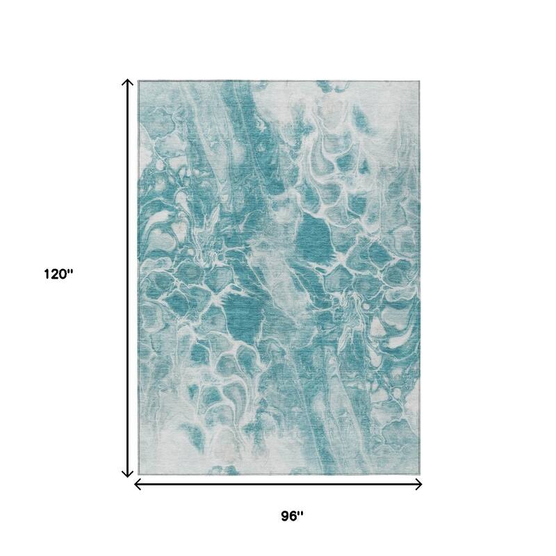 HomeRoots Abstract Transitional Rectangle Outdoor Rug
