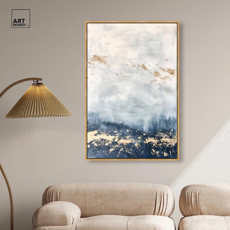 Ocean's Gold Hues II Canvas by Art Remedy