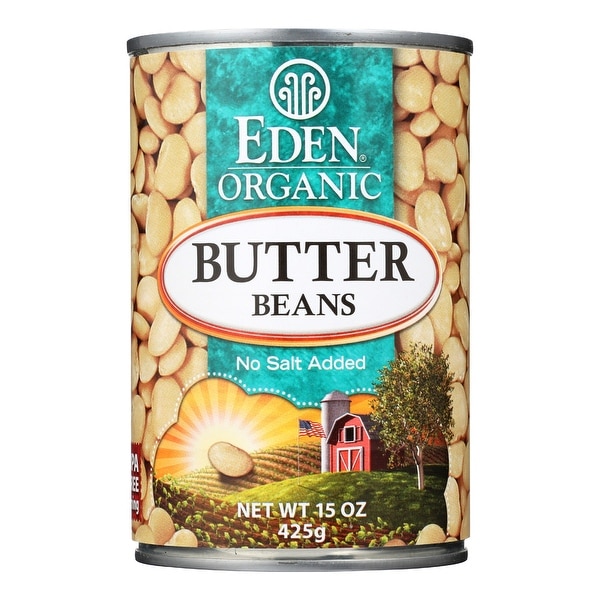 Eden Foods Butter Beans Organic - Case of 12 - 15 oz.
