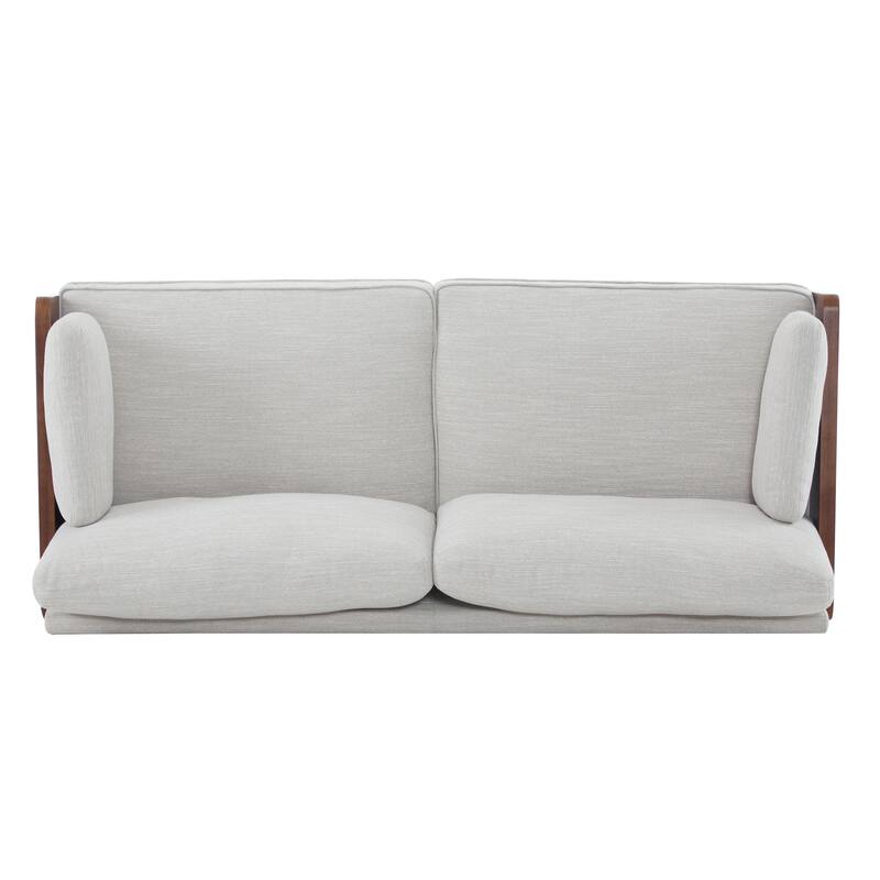 Mid-Century Modern Sofa with Slim Track Arms