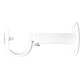 preview thumbnail 5 of 12, Adjustable Solid Zinc Curtain Rod Bracket Wall Holder, Fits 1-inch Diameter Rod White