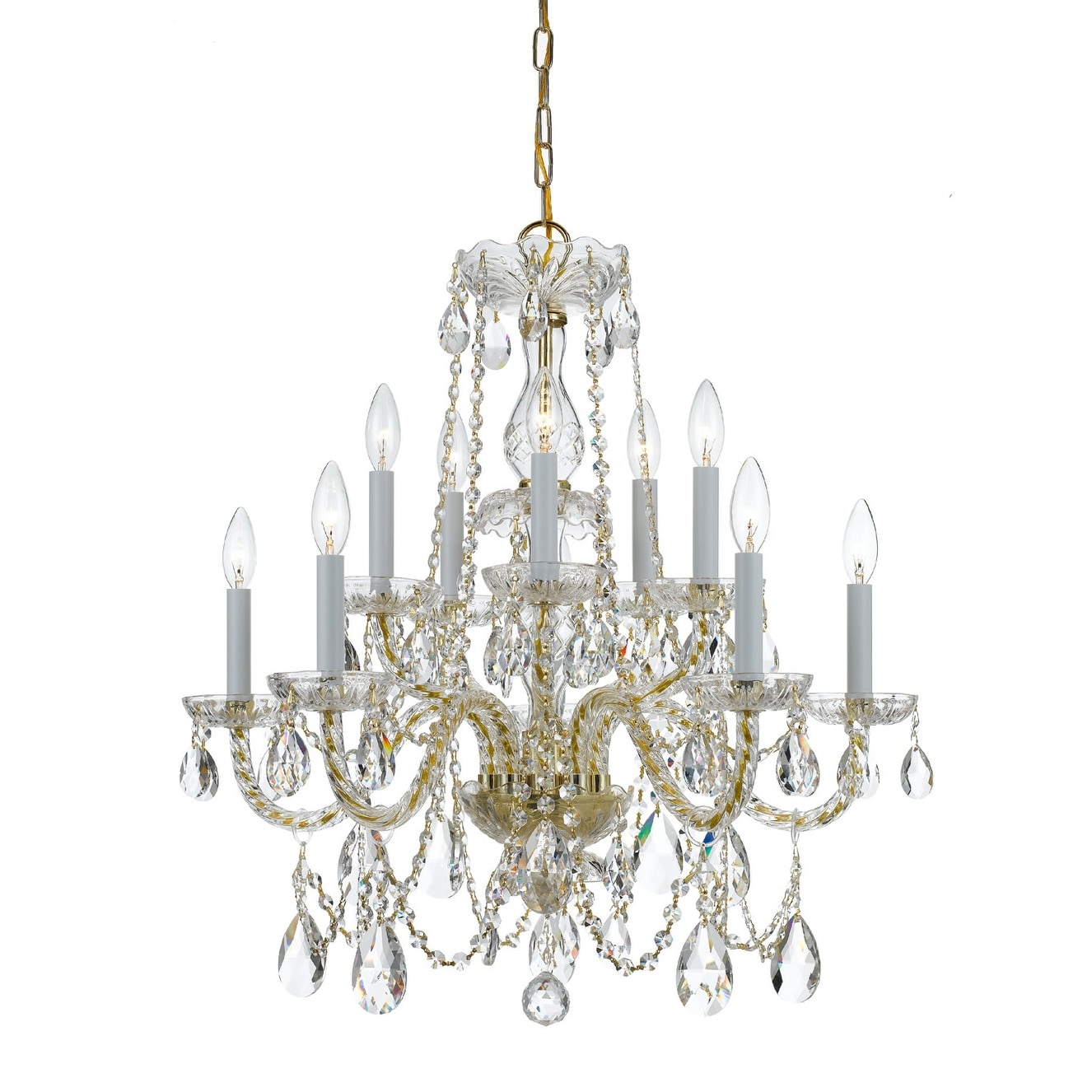 Crystorama Lighting Group Traditional Crystal 10 Light 26" Wide
