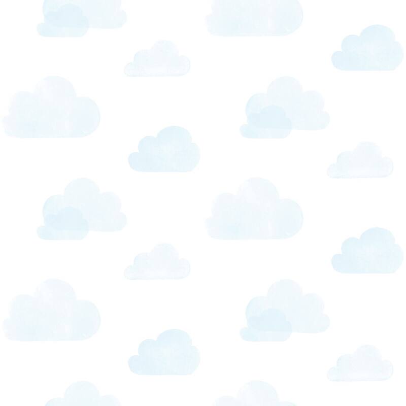 Chesapeake Irie Blue Clouds Wallpaper - 20.9 x 396 x 0.025