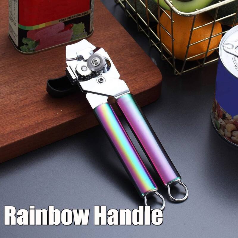Heavy Duty Handheld Stainless Steel Can Opener - 8.66"W x 2.16"H