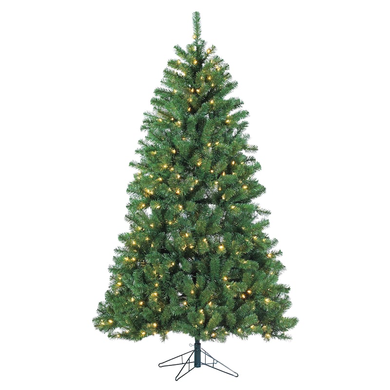 7 Foot Pre Lit Montana Pine Tree - N/A
