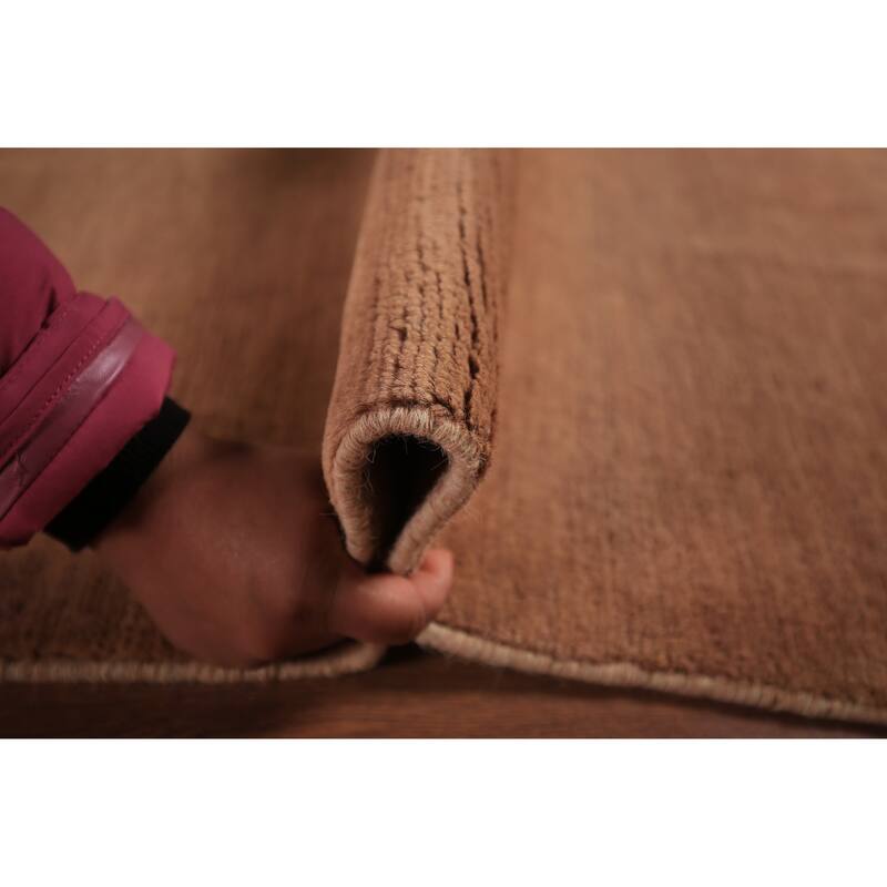 Modern Gabbeh Oriental Area Rug Hand-Knotted Living Room Wool Carpet - 6'9" x 9'9"