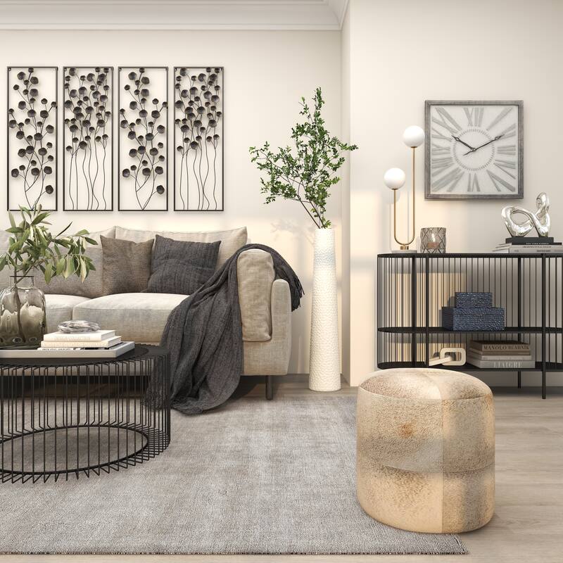 Minimalist Ceramic Modern Tall Vase with Bubble Texture - Silver, Black, Gold, White