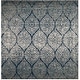 preview thumbnail 35 of 116, SAFAVIEH Madison Stella Boho Chic Ogee Trellis Rug 10' x 10' Square - Navy/Silver