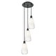 preview thumbnail 14 of 48, Innovations Lighting Endless Possibilities Ballston - Brookhaven Almond - 3 Light 13" Cord Hung Multi Pendant Matte Black/Opal