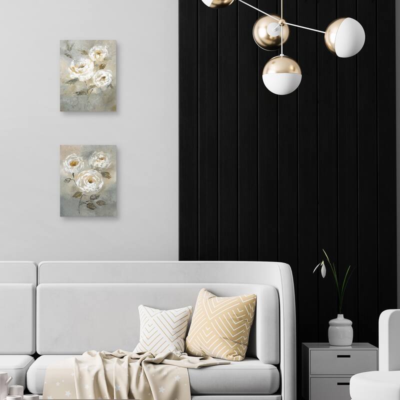 Soft and Bold I & II by Nan Set of 2 Canvas Art Prints