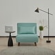 preview thumbnail 106 of 150, Tustin Upholstered Convertible Lounge/ Sleeper Chair Linen Seafoam - Chair