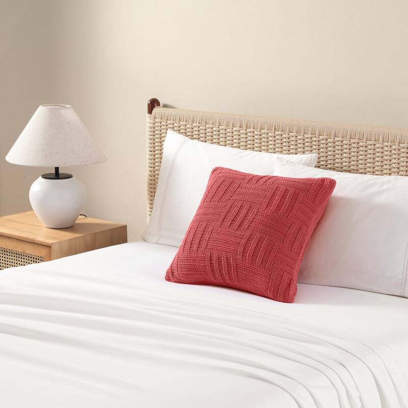 Tommy Bahama Chain Basket Orange Throw Pillow