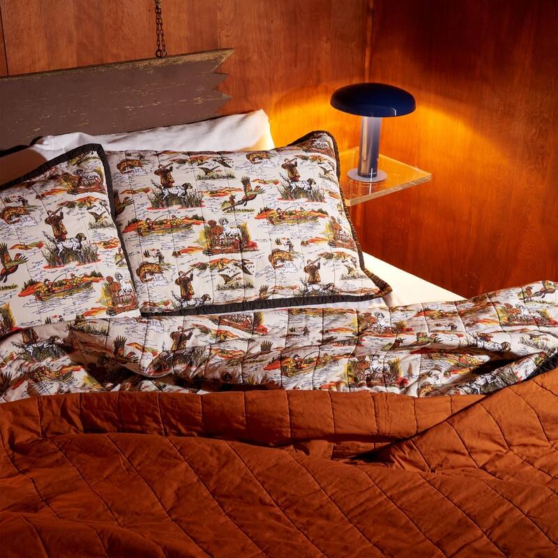 Camp Wandawega Sportsmen's Reversible Cotton Quilt Set