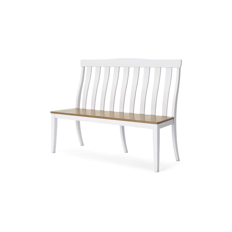 Signature Design by Ashley Ashbryn White/Natural Dining Table and 2 Chairs and Bench