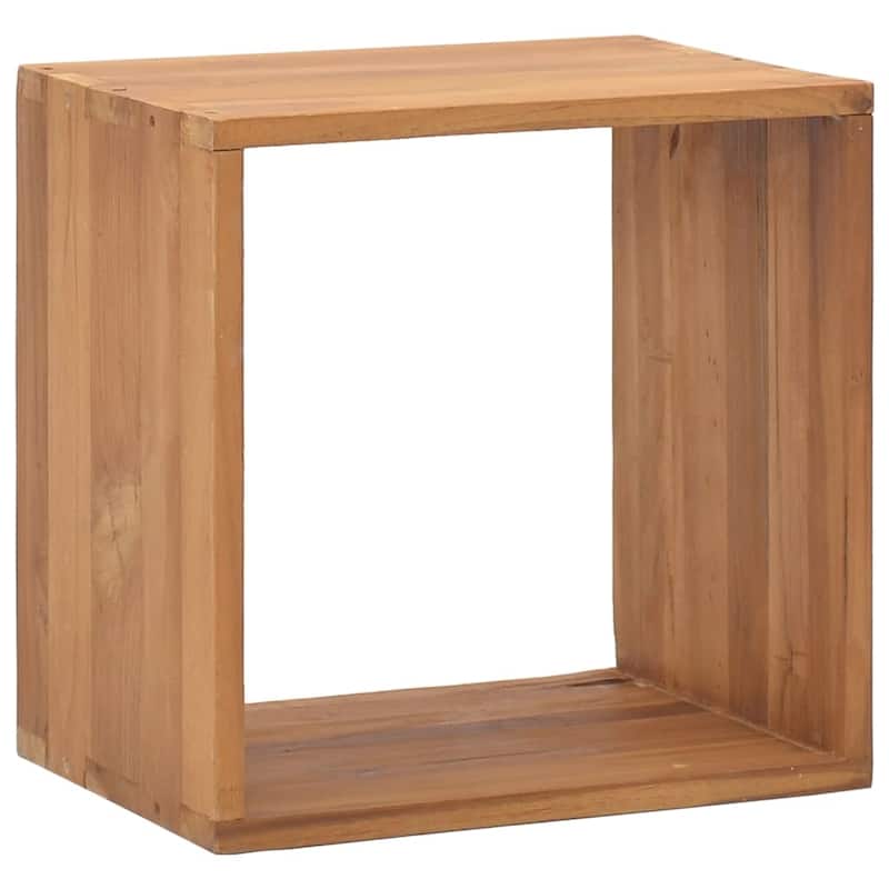 vidaXL Bedside Cabinet 15.7"x11.8"x15.7" Solid Teak Wood