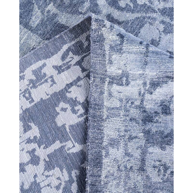 Modern One-of-a-Kind Hand-Knotted Area Rug - White, 8' 3" x 10' 6" - 8' 3" x 10' 6"