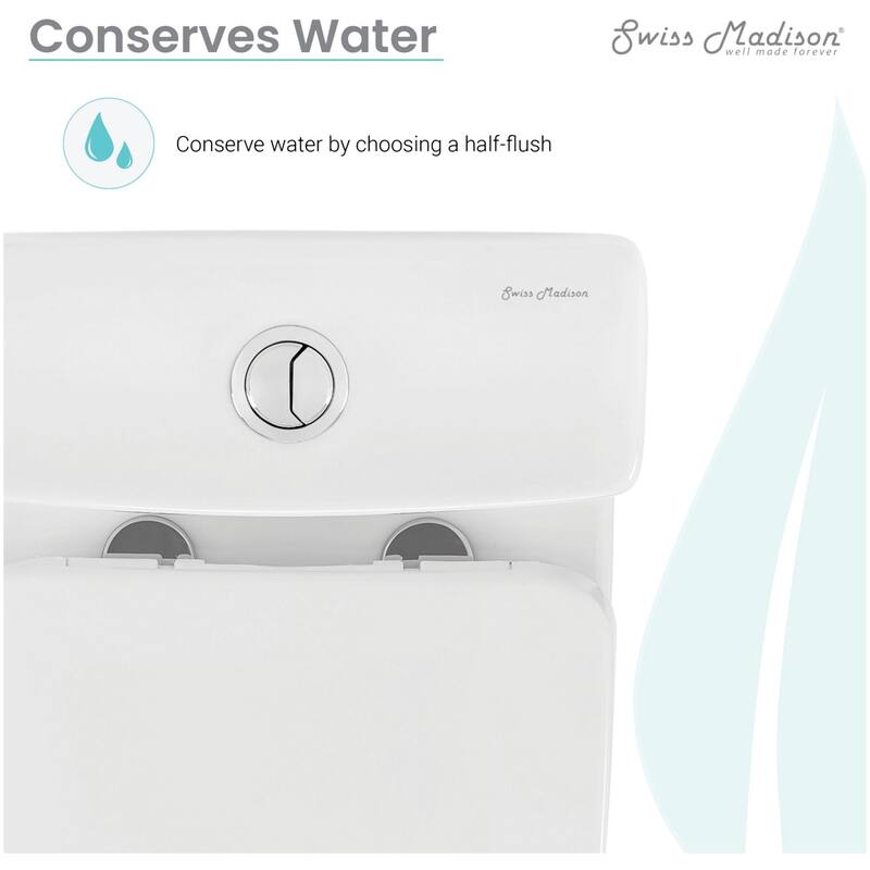 Swiss Madison SM-1T277 Sublime II 1.6 GPF Dual Flush One Piece Round