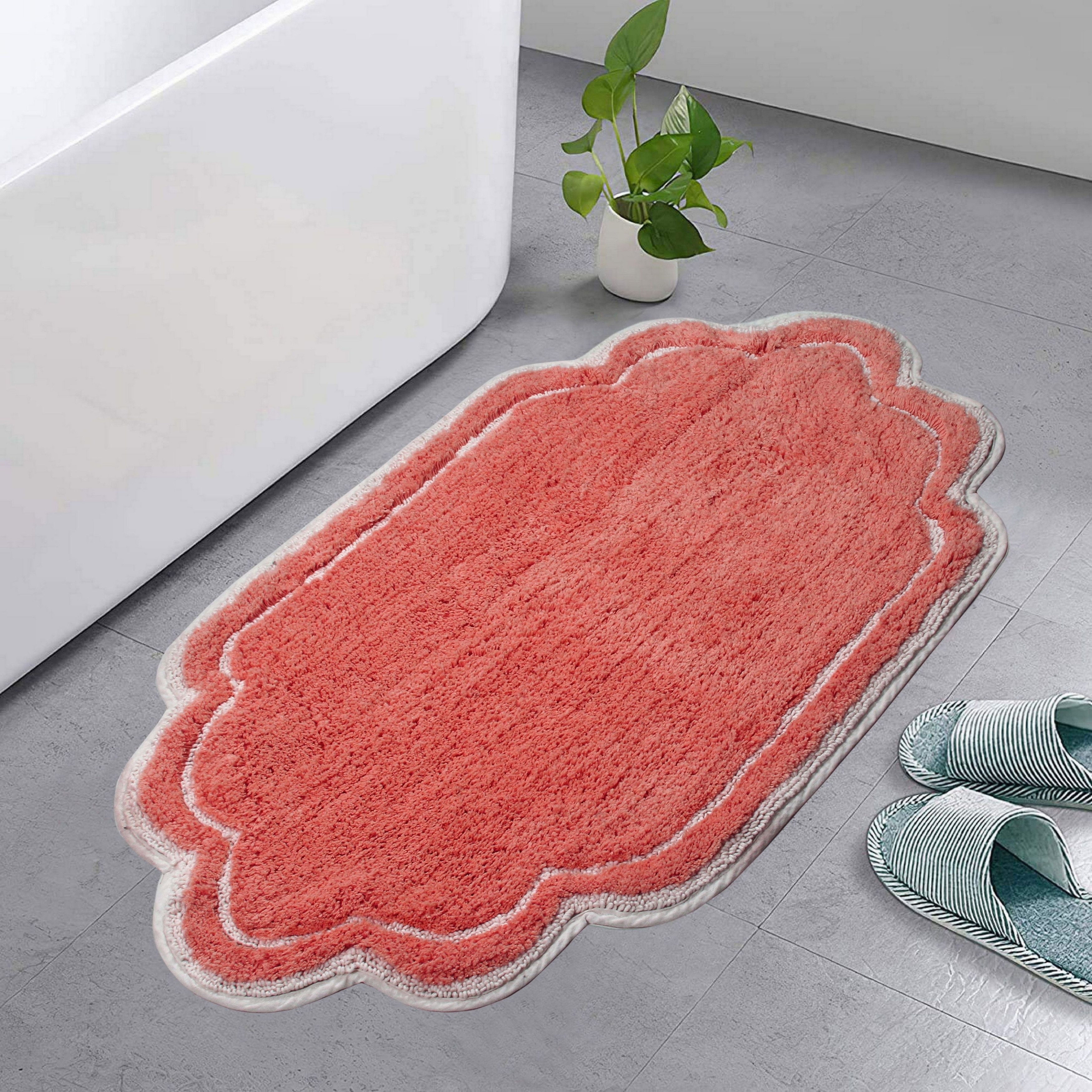 Home Weavers Classy Bathmat Collection - 100 % Absorbent Soft Cotton 3 Piece Bath Rug Set, Machine Washable and Dry, 17 inchx24 inch, 21 inchx34 inch