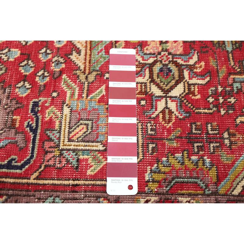 ECARPETGALLERY Hand-knotted Antalya Vintage Red Wool Rug - 6'10 x 9'9