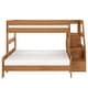 preview thumbnail 11 of 26, Max and Lily Modern Farmhouse Twin Over Full Bunk Bed With Staircase